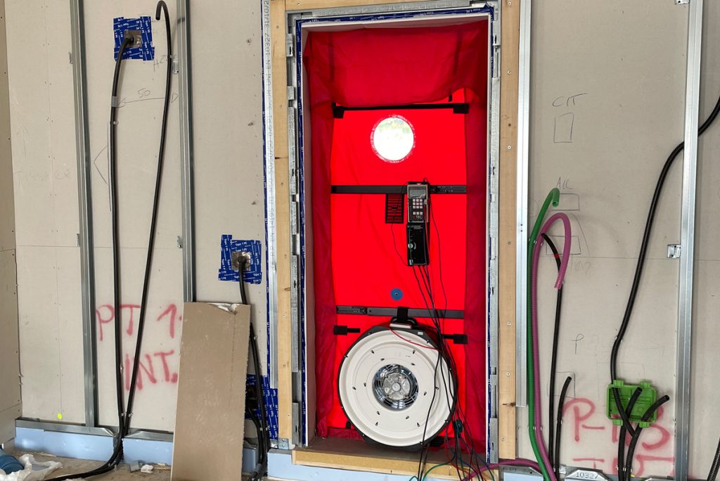 Blower door test milano architetti cortesi
